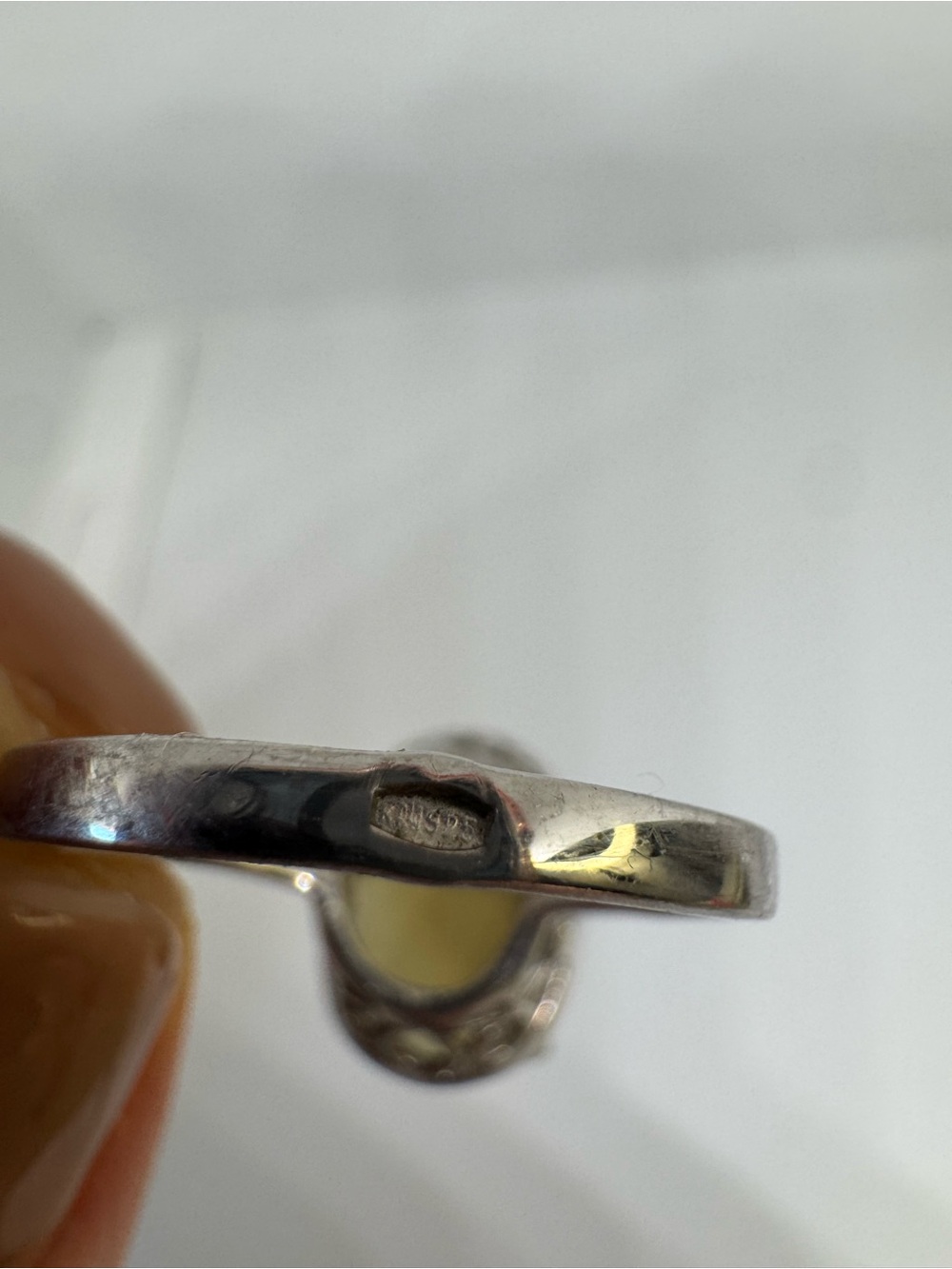925 Sterling Silver 9K Gold Plated Sultanite Ring Size 8 | Ukrainian ring - Picture 16 of 17
